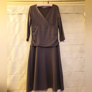 Lilla P Pleated Waisted Dress